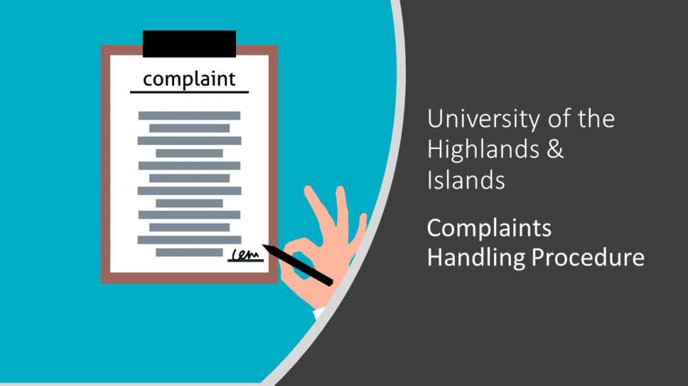 Complaints handling procedure UHI